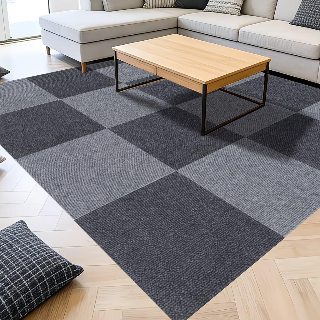 10PCS 30x30cm Self Adhesive Carpets Sticker Square Rugs Peel and Stick MatFlooring for Kitchen Dining Room Bedroom Home Decor