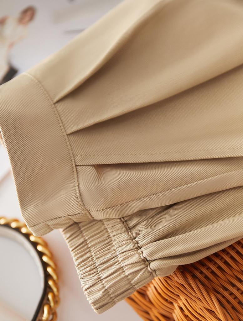 Premium Mulberry Silk High-Waisted Bermuda Shorts for Women