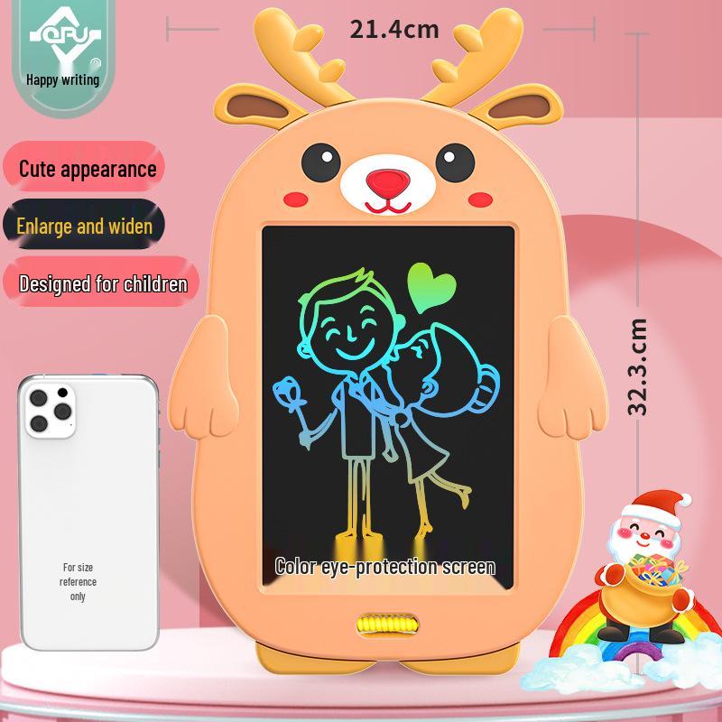 

8,5-дюймовый цветной ЖК-планшет для письма: Детская электронная доска для рисования и рисования Рождественский подарок