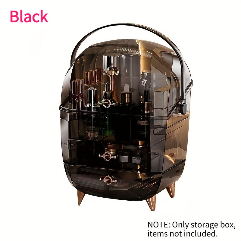 

PGY Acrylic Cosmetic Organizer Desktop Makeup Storage Box Drawer Big Capacity Dust-proof Vanity Table Lipstick Mask Organizers чорний