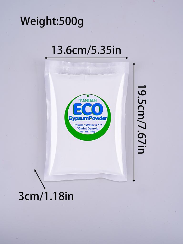 200g/500g/1000g High Density Gypsum Powder Resin Casting Powder DIY Cement Clay Plaster Doll Handmade Crafts Making Material