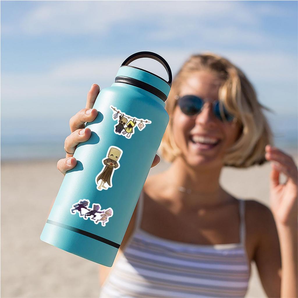 60pcs Suitcase Stickers Waterproof Stickers Scooter Computer Tablet Cartoon Decoration