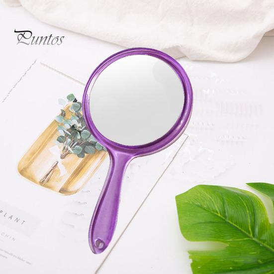 Cosmetic Mirror Makeup Clear Image Comfortable Grip Good Reflection Cosmetics Vanity Burr Free Double-Sided Handheld Magnifying Gift Supply Carry on