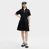 Fila Original Fashionable Comfortable Versatile Casual Short Sleeve Dress Women Dresses Black F11W529301F-BK
