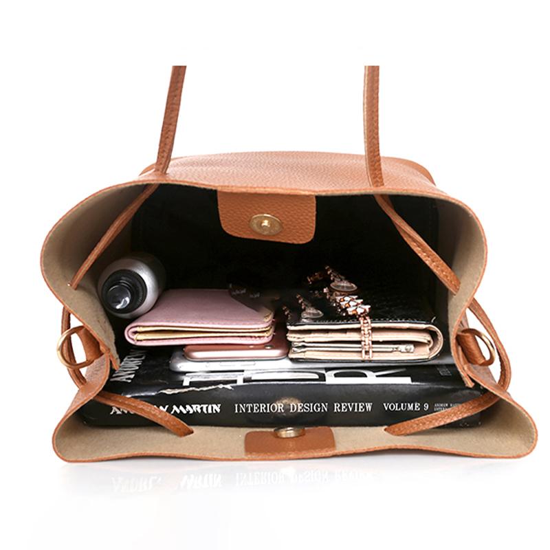 4Pcs/Set Crossbody Bags Women Bag Set Leather Shoulder Bags Purse Ladies Pu Crossbody Bag