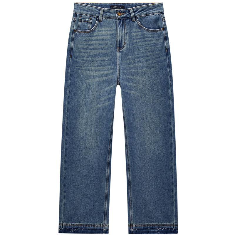EICHITOO Women s Washed Wide-Leg Jeans S