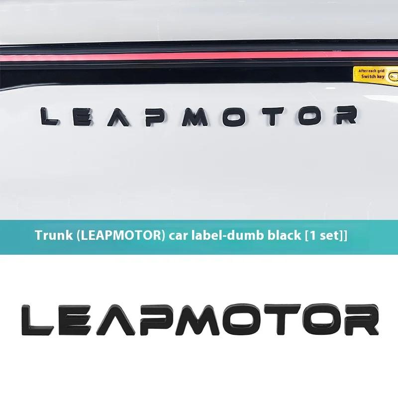 For Leapmotor C10 Car Blackening Modification Logo Letters Front Rear Badges Modification Sticker