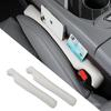 Car Seat Gap Filler,2PCS Leather Gap Plug Box For Car Seat Space,Fill Between Gap Strip,Adjustable Width 3.5-6Cm(1.4-2.4 In) (Black)