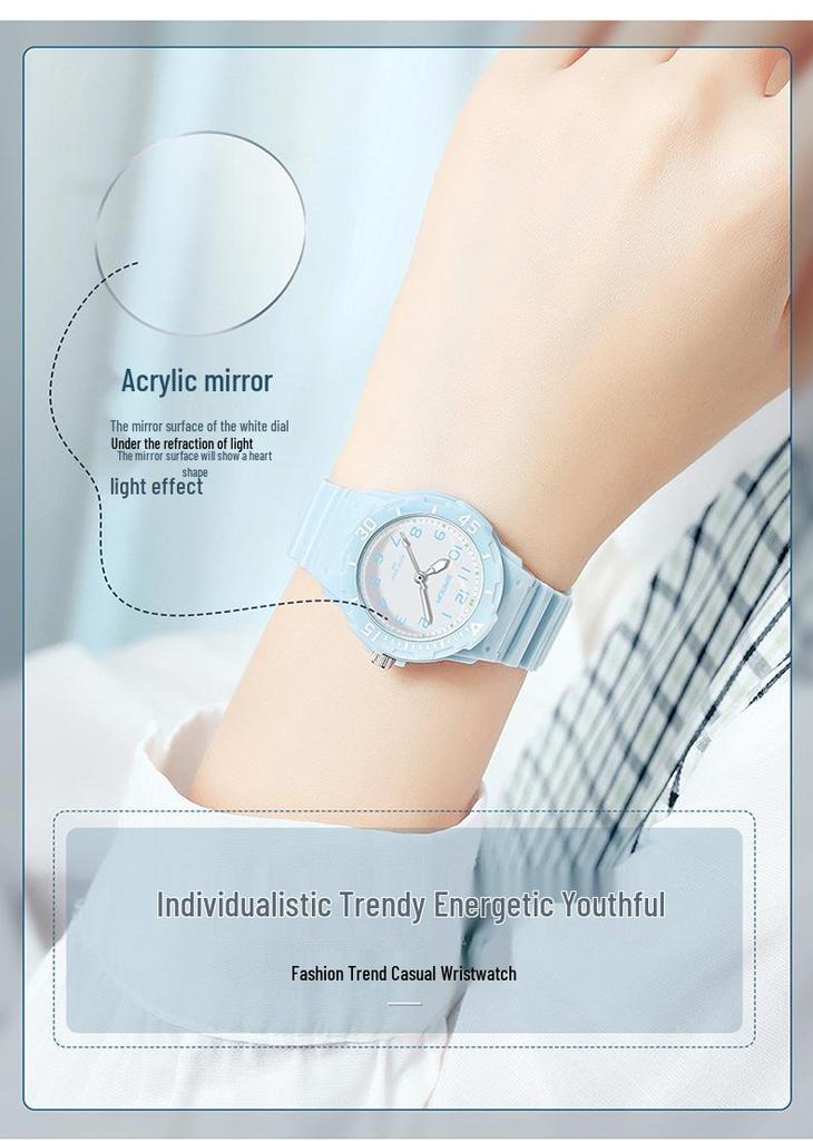 Sanda Unisex Youthful Style Wristwatch - Simple, Sleek, Versatile, and Elegant for Students