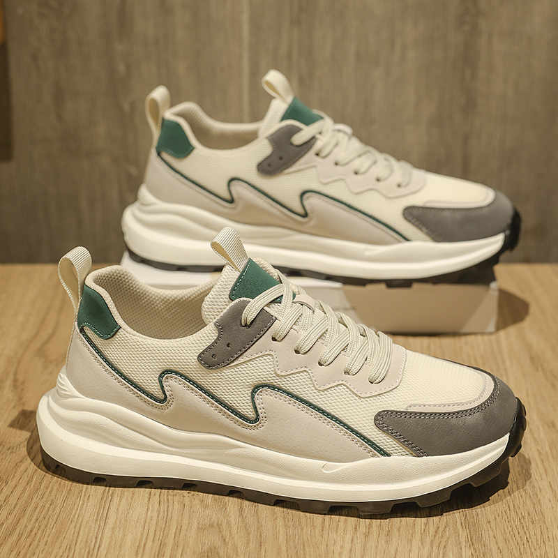 Fashion Round Tip Round Toe Shoes Men Green Casual Sports Tennis Man Running Sneakers 44 Size Brands Sneeker Retro Practice Cheaper