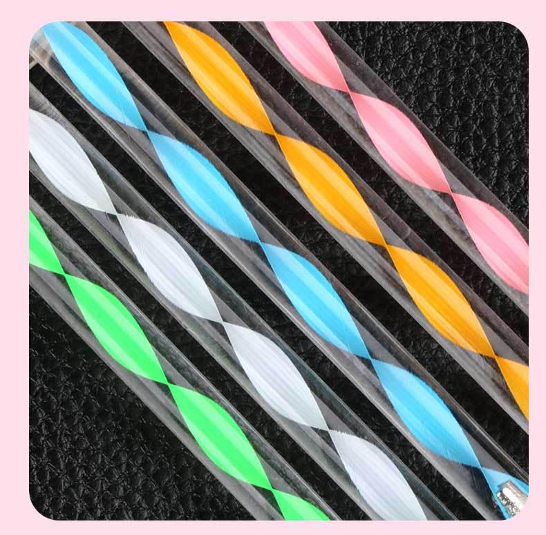 5-Piece Double-Headed Nail Art & Polymer Clay Dotting Tool Set