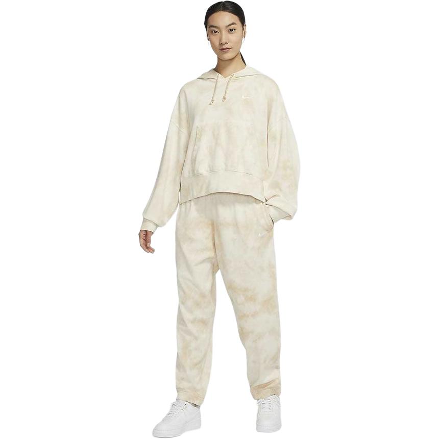 

Nike Повседневная свободная толстовка с капюшоном Tie-Dye для женщин, белая DM6717-126 S