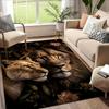 Majestätischer Löwe Kreativer Teppich - Künstlerisches Tiermuster Bodenmatte für Wohnzimmer, Schlafzimmer, Heimbüro, Rutschfester Teppich