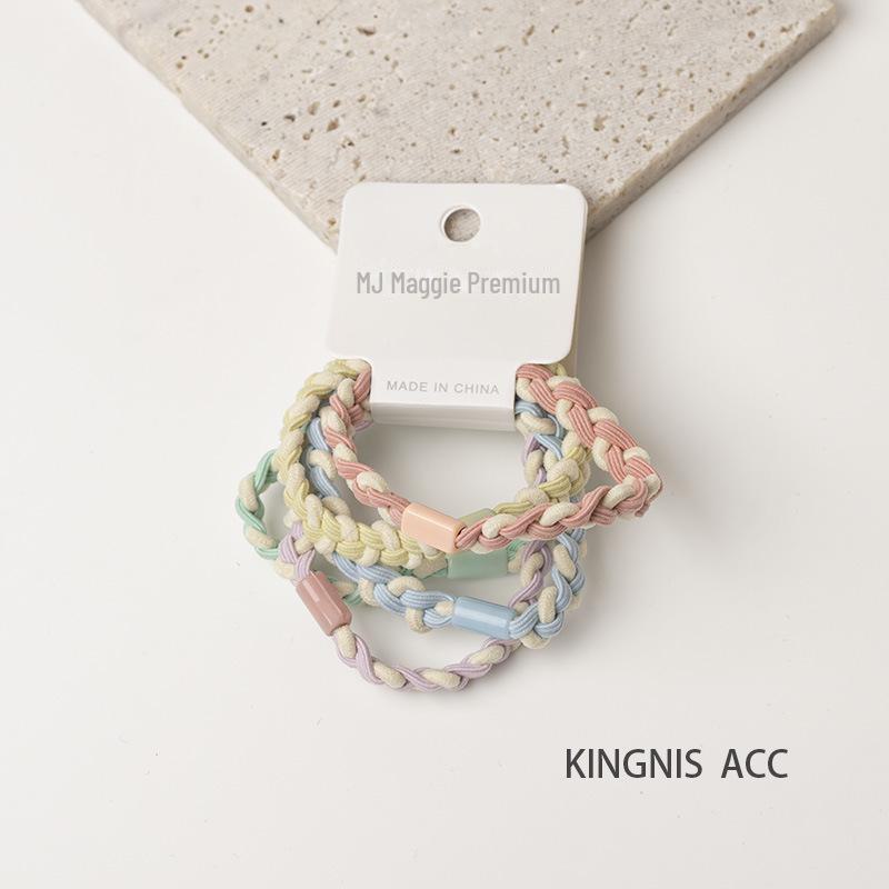 Spring & Summer 2025 Hair Accessories Collection: High-Elasticity Rubber Band Hair Ropes & Headbands for Women
