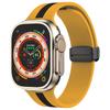 KALEBOL Striped Magnetic Silicone Strap for Apple Watch Ultra 3 2 1 49mm/Series 11 10 46mm/9 8 7 45mm/SE3 SE2 SE 6 5 4 44mm/3 2 1 42mm Watch Band
