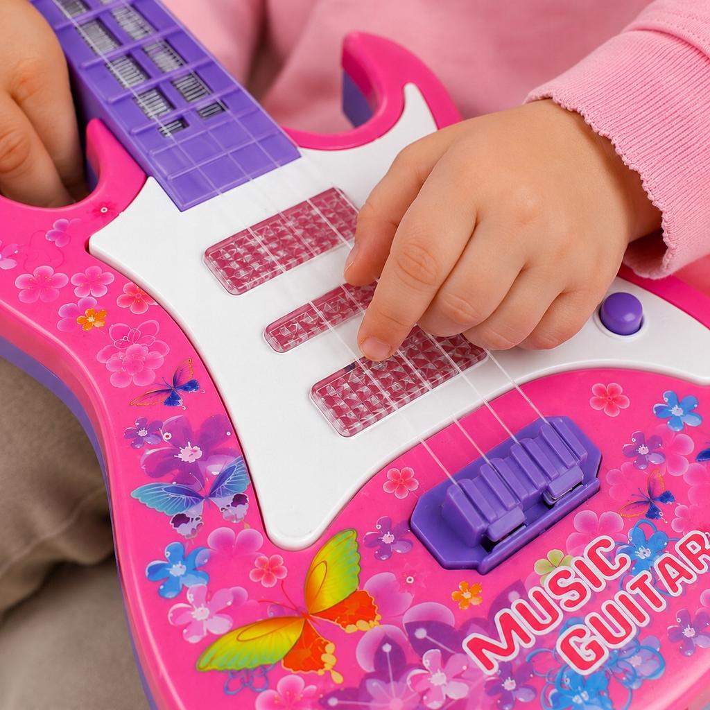 [5] Chitarra interattiva per bambini luci musicali suono Z3401
