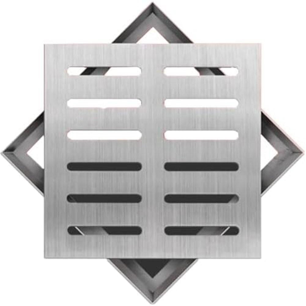 Sleek Stainless Steel Square Drain Grate for Enhancing Outdoor Aesthetics