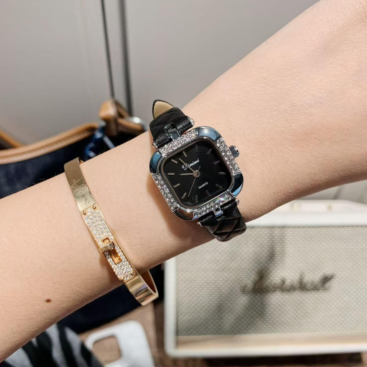 Square Belt Women S Watch Fashion Rhombus Watch Niche Fashion Square Small Dial
