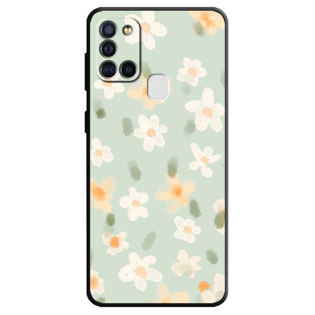 Cartoon Flower Phone Case For Samsung Galaxy M51 M52 M33 M30s M12 M13 M31 M22 M32 5g M23 M21 M31 Prime Matte Silicone Cover