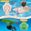Baby Swimming Float Cartoon Pony Inflatable Baby Pool Float Ring with Removable Sun Protection Canopy Strap for Infant