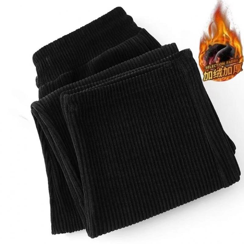 Heavyweight Gray Chenille Wide-Leg Casual Pants for Men and Women