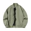 Mens Flight Jacket Casual Loose Baseball Coat Windproof Waterproof Stand Collar Sport Outerwear
