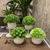Artificial Plant with Plastic Pot Mini Bonsai Potted Plant Small Tree Simulation Pot Plants for Home Office Bedroom Decor