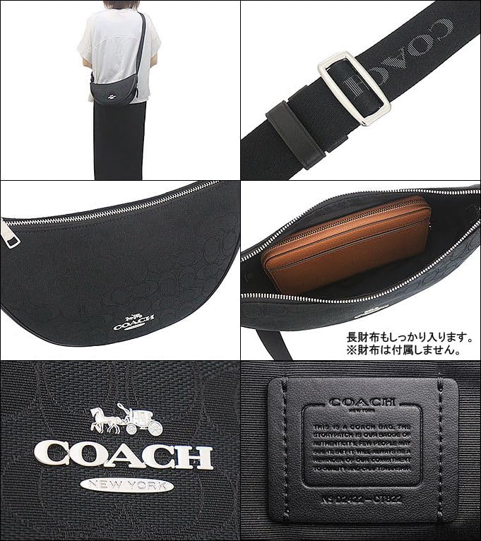 Bag FCT822 CT822 Black X Black Signature Jacquard Pace Shoulder Bag Ladies [Coach] (Shoulder Bag) [Outlet Product] [Brand] [Item]