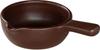 Koyo Ceramics KOYO Cuisine Brown 15cm Handled Pan, Suitable for Direct Flame, Made In Japan, 19960064