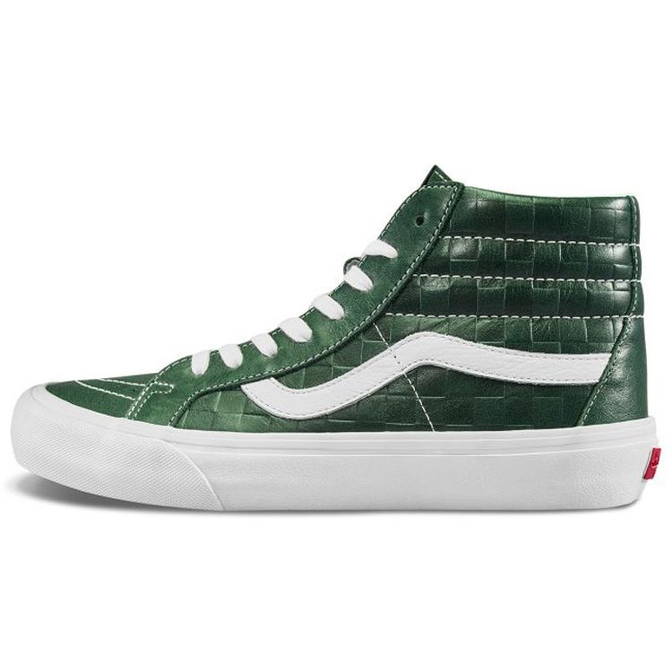 Vans Sk8 Reissue Vlt Lx High Top Skate Shoes Unisex Sneakers White Green VN0A4BVGXKV
