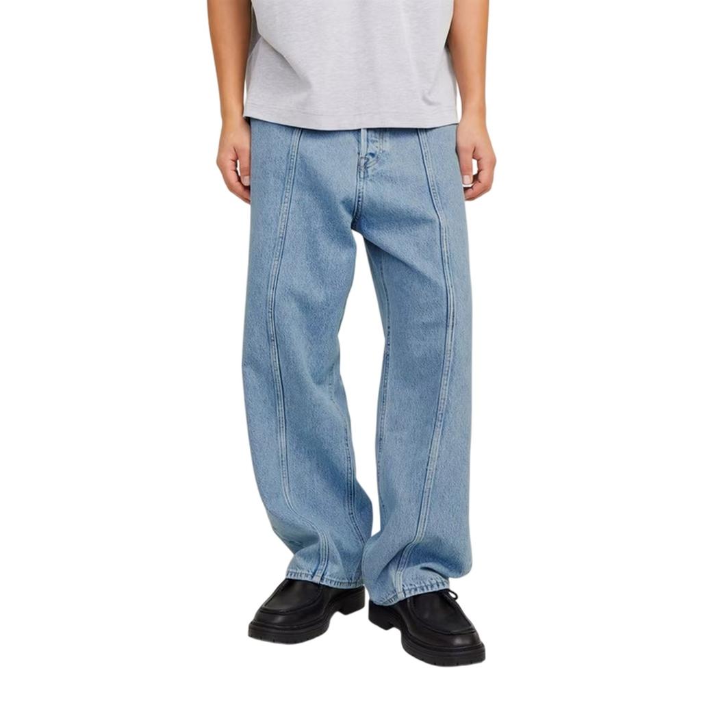 Jack And Jones Mens Denim Relaxed Wide Leg Jeans