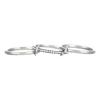 Stainless Steel Waterproof Zircon Three-Layer Stacked Round Ring for Women Non Tarnish Interlocked Rings Set Trend Jewelry Gift