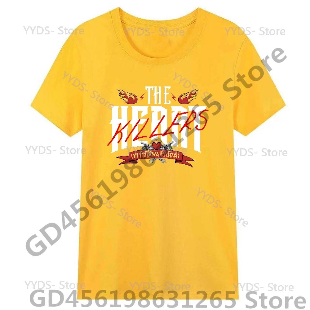 

2025 New The Heart Killers T Shirt Unisex Women Retro Fashion Cotton Short Sleeve Tees Summer Casual ONeck Clothing Tops S