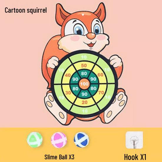 Children's Sticky Ball Dartboard Toy Set - 5 Pieces for Parent-Child Interaction