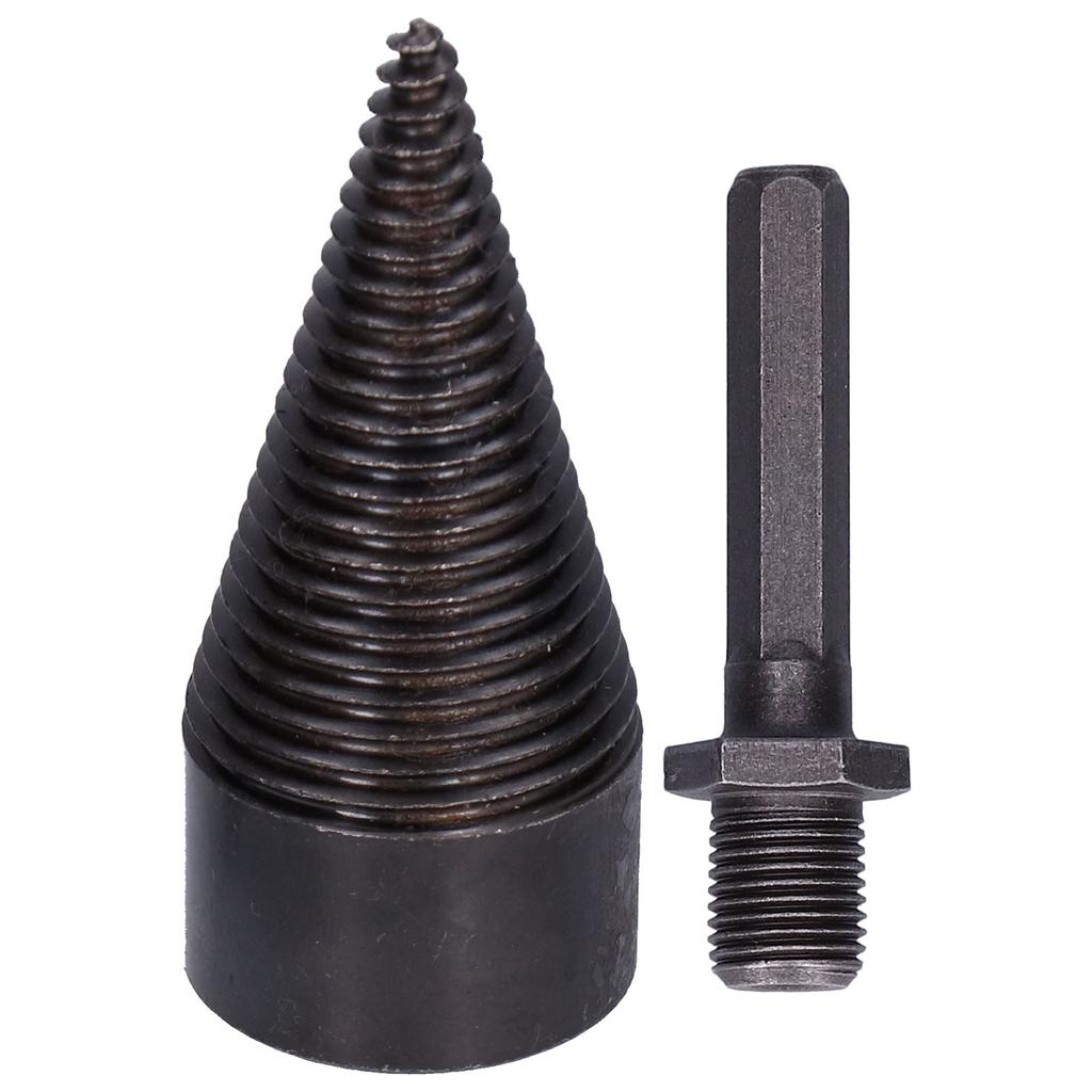 42mm Wood Splitter Bit Chopping Tool HighSpeed Steel for Electric Hammer Impact Drill(Hex Handle )
