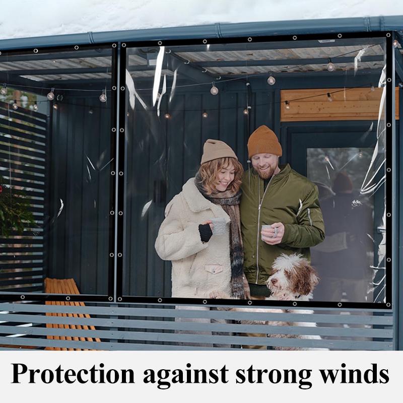 Customize Transparent Tarpaulin Waterproof PVC Canvas Garden Succulent Plants Clearly Rain Cover Balcony Windows Rainproof Cloth