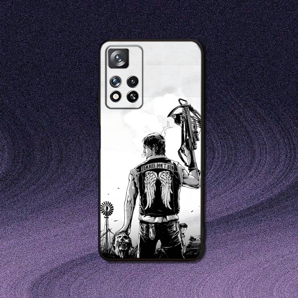 

D-Daryl Dixon Wings Zombie Phone Case For Samsung S 25,24,23,22,30,21,10,9,Ultra,Plus,Lite,FE,4,5G Black Soft Case Samsung S24