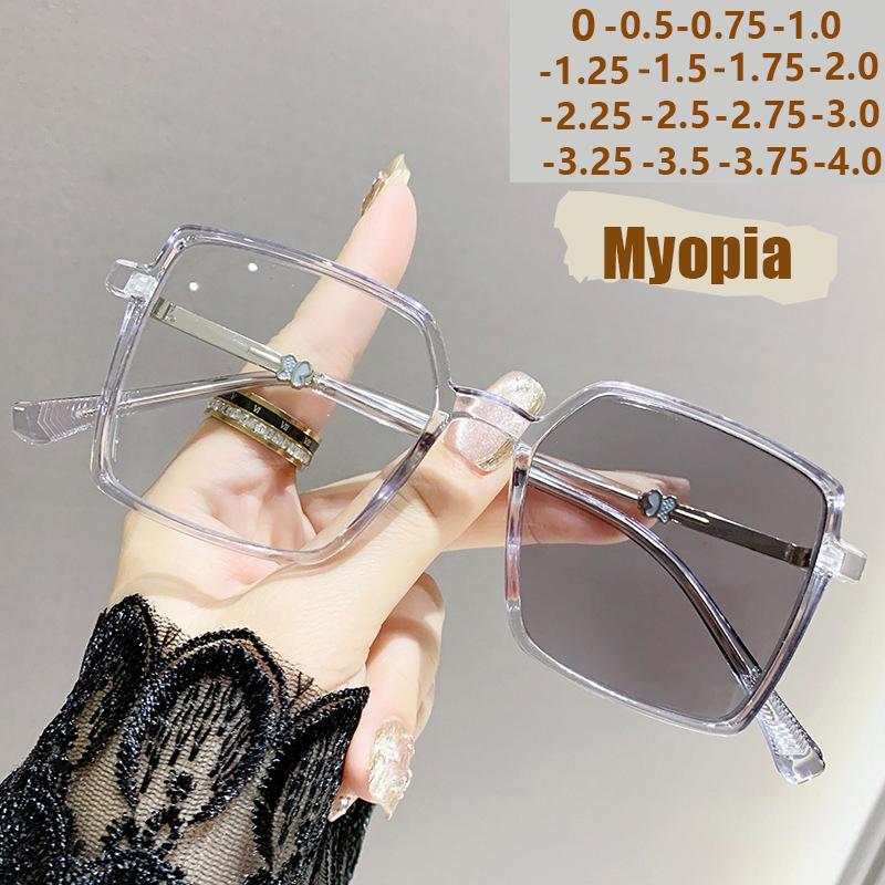 Light Sensitive Color Changing Fashionable Three-dimensional Butterfly Box Anti Blue Light Flat Myopia Mirror
