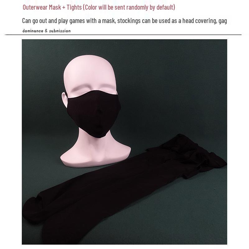 Stealth Nipple Clamps & SM Collar Set: Unisex Outdoor Sex Toys with Penis Mask & Anal Plug