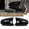 Glossy Black/Carbon Fiber Look Rearview Mirror Side Mirror Cover For Renault Megane Mk3 2008-2013 Fluence 2009-2015 Mirror Caps