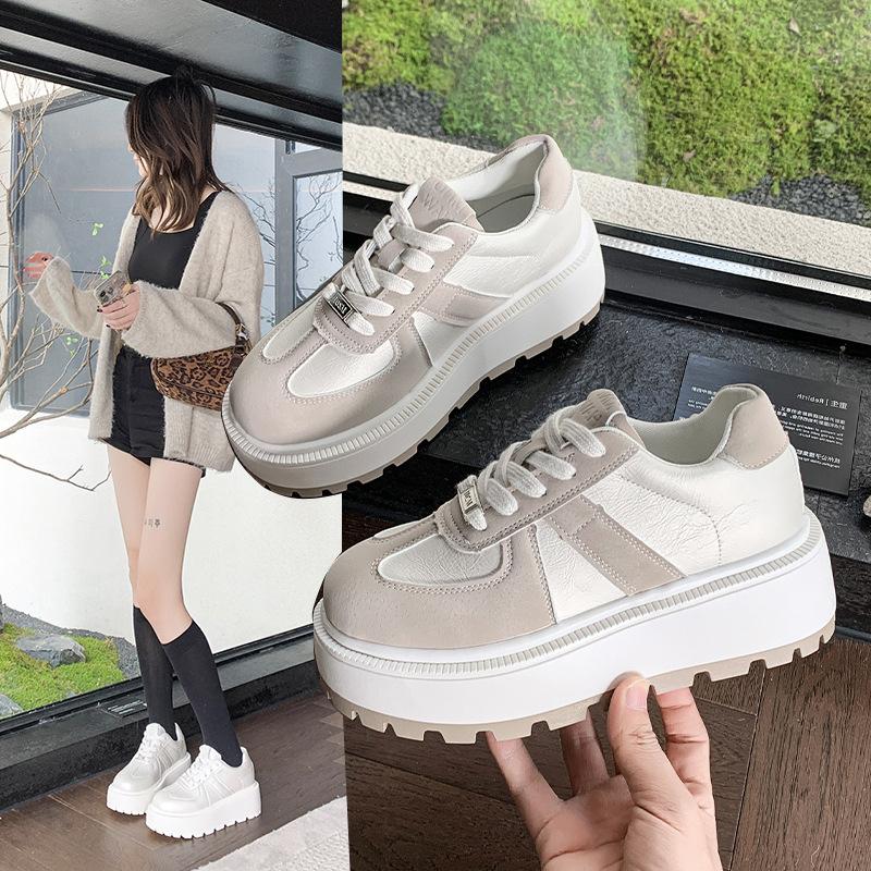 

Новая спортивная и повседневная обувь дышащая женская шнуровка зимняя низкая помощь женская нишевая оригинальная персонализированная женская обувь тренд 40 хаки