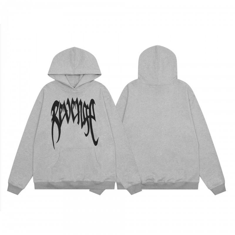 Mens Oversized Hoodie With Embroidered Skull Spine Design Streetwear Casual Pullover Cotton Blend Loose Fit