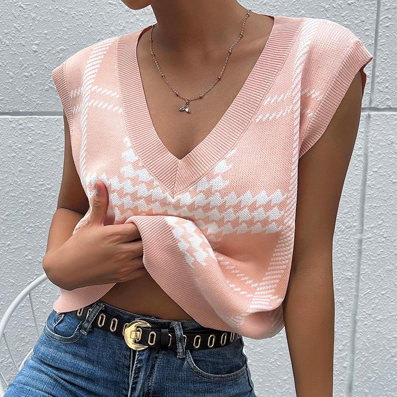 Women's Knit Vest, Sleeveless for Fall and Winter