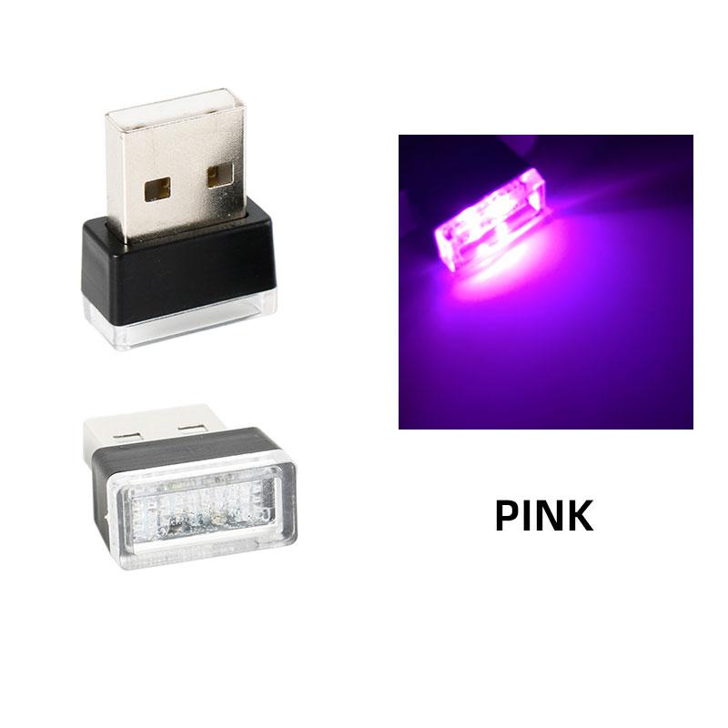 RXZ 1PC car mini usb led Atmosphere Light For Party Ambient Automotive Portable Plug and Play  Car Decorative Interior Lamp 12V