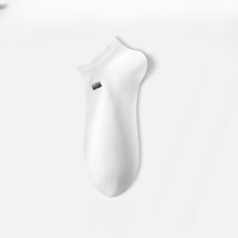 

Мужские летние легкие повседневные носки-дезодоранты с вышивкой для бизнеса 1 pair белый