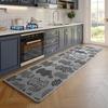 Non-Slip Kitchen Rug Super Absorbent, Woven Printed Stain-Resistant Floor Mat Doormat, Rubber Backing Long Mats for Kitchen