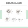 Umcho 5mm Silver Moissanite 925 Sterling Silver Stud Earring