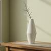 Keramische Vaas Elegante Minimalisme Roepen Moderne Minimalistische Geborstelde Textuur Tafelblad Bloempot Op