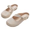 Sheepskin version~ One-pedal lazy shoes French bag head with skirt half slippers women's summer wear 2025 new models