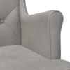 Armchair Light Grey Velvet